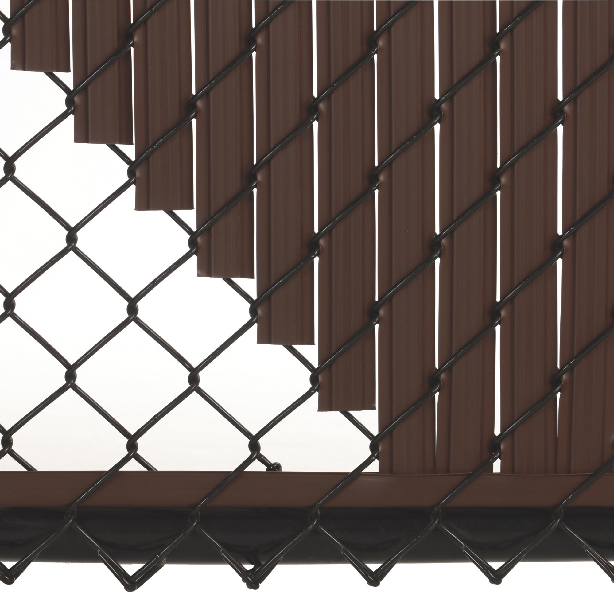SoliTube Slats Chain Link Fence Privacy Slats, Brown, 82 Slats, Model# SS5BN